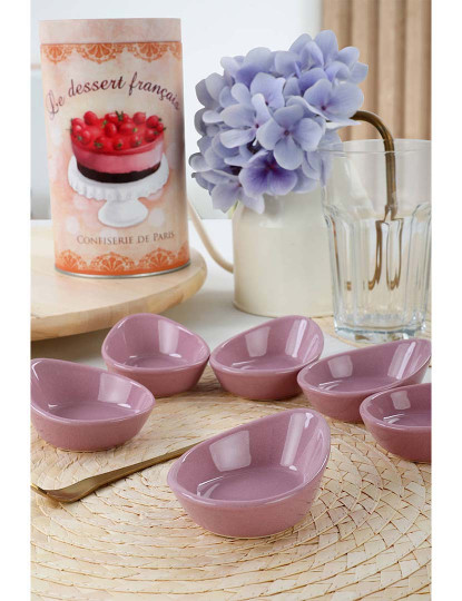 imagem de Conjunto Prato de Molho Violetas1
