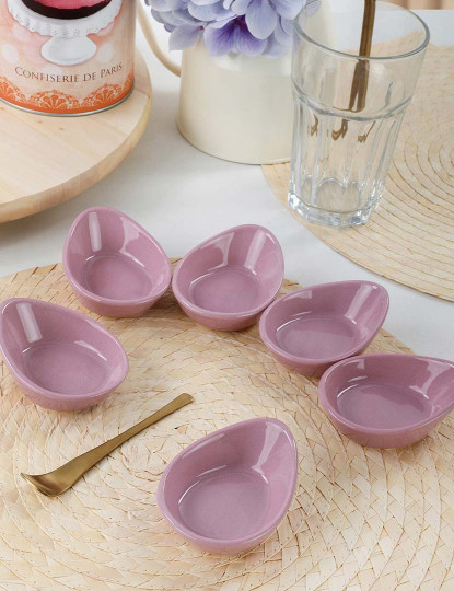 imagem de Conjunto Prato de Molho Violetas2