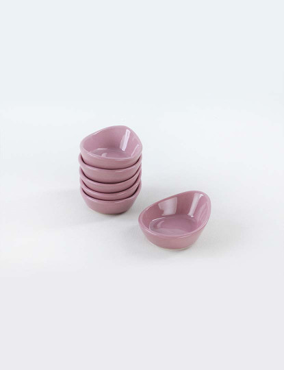 imagem de Conjunto Prato de Molho Violetas3