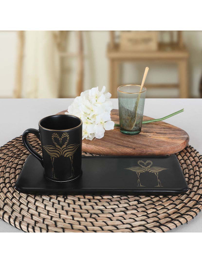 imagem de Conjunto Chávenas de Café 2 peças Preto Fosco1