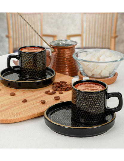 imagem de Conjunto Chávenas de Café4 peças Preto1