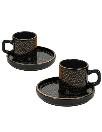 imagem de Conjunto Chávenas de Café4 peças Preto2
