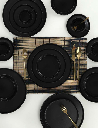 imagem de Serviço Jantar 20 Peças Preto Mate2