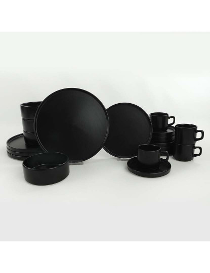 imagem de Serviço Jantar 20 Peças Preto Mate3
