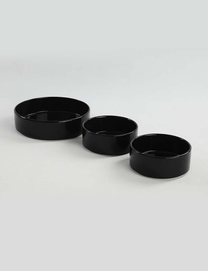 imagem de Conjunto Tigelas 3 peças Preto2