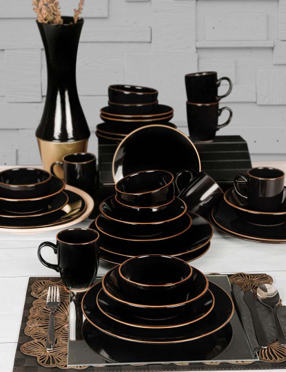 imagem de Serviço Jantar 30 Peças Preto3