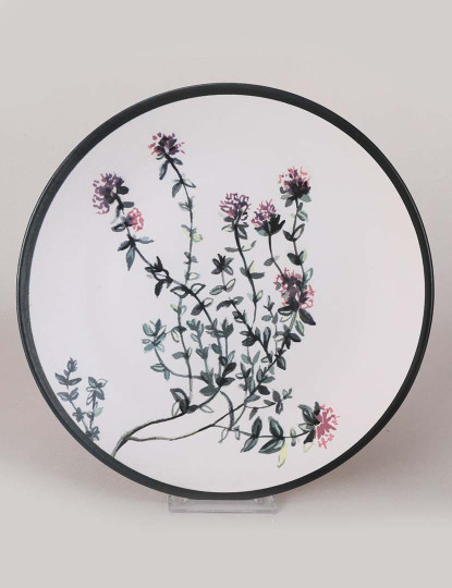 imagem de Serviço Pratos 6 peças Branco Verde Roxo Preto4