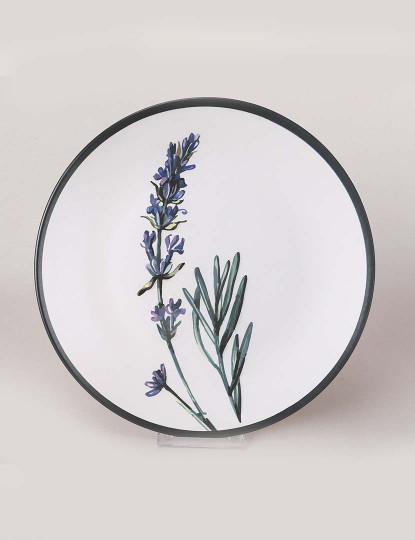 imagem de Serviço Pratos 6 peças Branco Verde Roxo Preto7