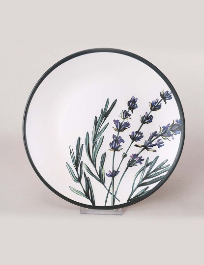imagem de Serviço Pratos 6 peças Branco Verde Roxo Preto9