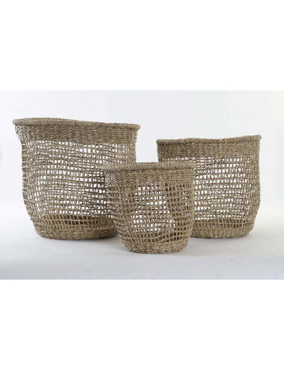 imagem de Cesta Set 3 Seagrass Natural 4