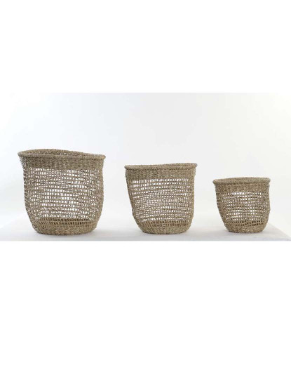imagem de Cesta Set 3 Seagrass Natural 1
