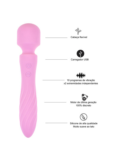 imagem de Vibrador Wand - Ponto G - 20 programas - Rosa2