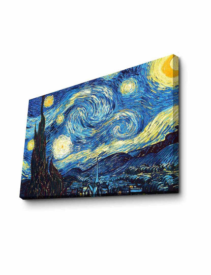 imagem de Pintura em tela A Noite Estrelada Vincent Van Gogh 3