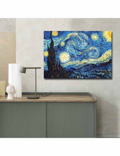 imagem de Pintura em tela A Noite Estrelada Vincent Van Gogh 1