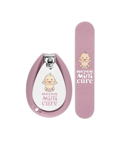 imagem de Coffret Cuidado de Unhas Bebé Mini Cure Rosa 2pçs1