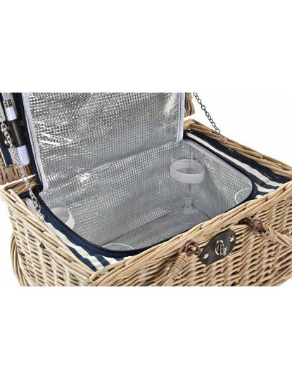 imagem de Cesta Picnic 24Pcs Vime 4 Serviços4