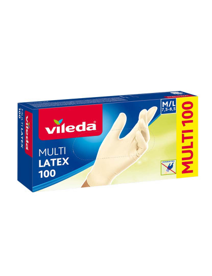 imagem de Luvas Descartáveis Latex Natural 100 Un M/G1