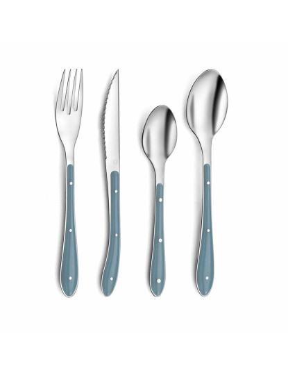 imagem de Faqueiro Amefa Bistro Azul Metal (24 pcs)2