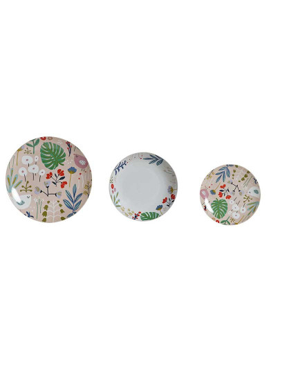 imagem de Conjunto de Louça  Decor Multicolor Porcelana Bloemen Urbana 27 x 27 x 3 cm 18 Peças (18 pcs)1