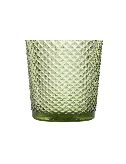 imagem de Conjunto de Copos Decor Verde Cristal Com relevo 240 ml 6 un4