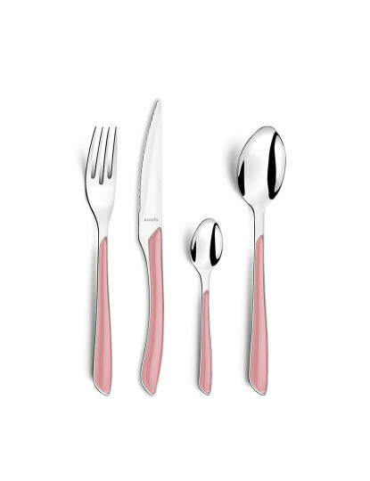 imagem de Faqueiro Amefa Eclat Cor de Rosa Metal (24 pcs)2