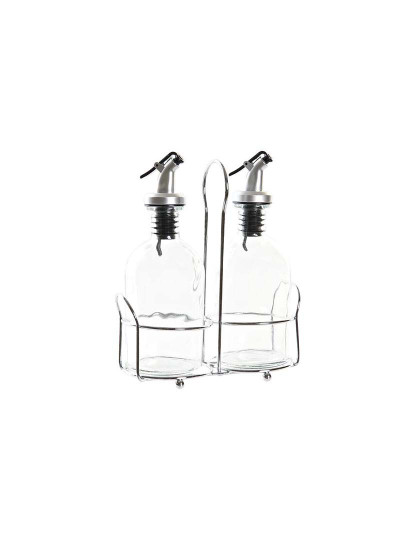 imagem de Galheteiro  Decor Galheteiro Transparente Metal Cristal (2 Unidades) (2 pcs)1