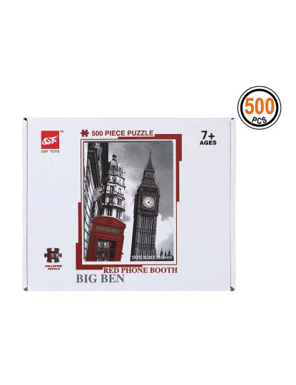 imagem de Puzzle Red Phone Booth Big Ben 500 pcs1
