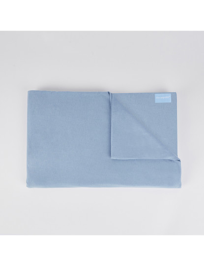 imagem de Conjunto de lençóis de algodão Jersey Azul3