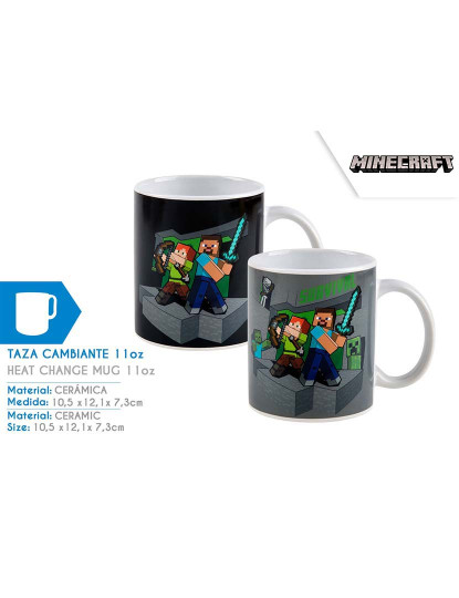 imagem de Caneca Muda De Cor De La Tierra Minecraf TU2