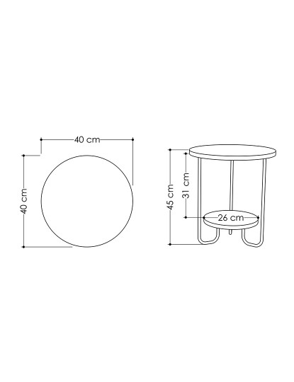 imagem de Mesa de Apoio Corro Moca Claro4