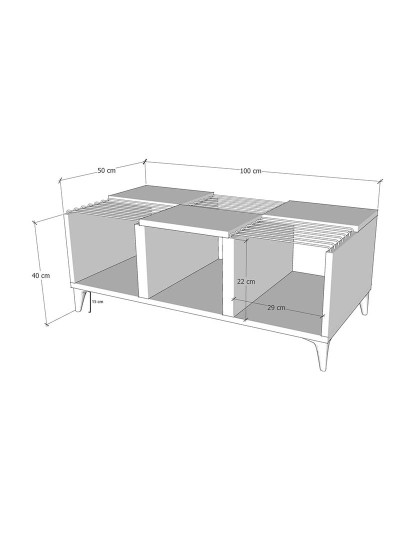 imagem de Mesa de Centro Vosges Antracite3