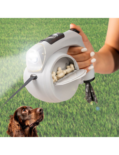 imagem de Trela Retrátil para Cães 6 em 1 Leashic InnovaGoods1