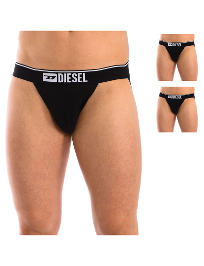 imagem de Pack-3 jockstrap de tecido respirável Diesel Preto3