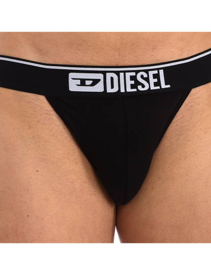 imagem de Pack-3 jockstrap de tecido respirável Diesel Preto-cinza2