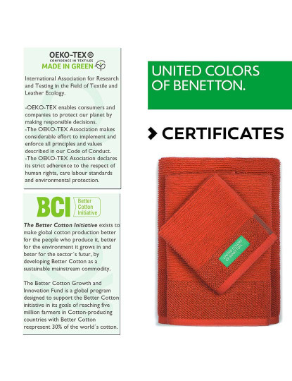 imagem de Conjunto toalhas Benetton Rainbow Vermelho4