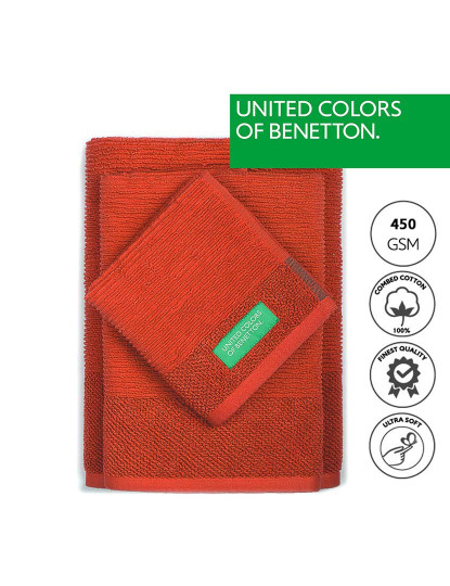 imagem de Conjunto toalhas Benetton Rainbow Vermelho2