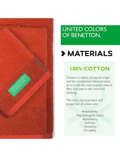 imagem de Conjunto toalhas Benetton Rainbow Vermelho3