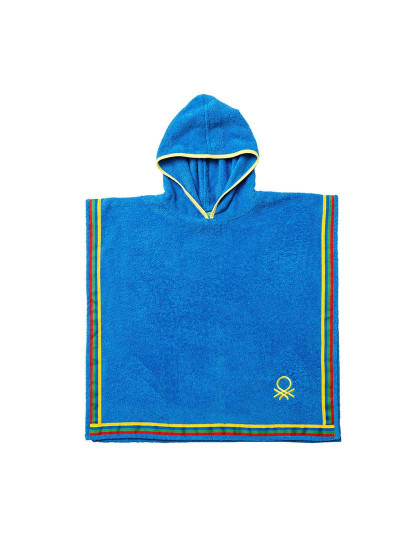 imagem de Poncho Criança 380 Gsm 100% Algodão Azul Kids 1