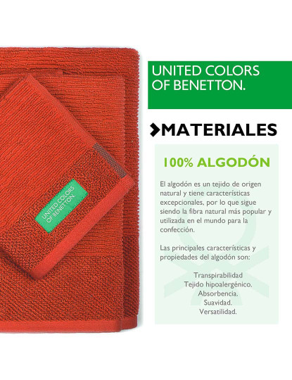 imagem de Conjunto toalhas Benetton Rainbow Vermelho10