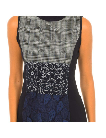 imagem de Vestido Sem Mangas Senhora Preto-navy2