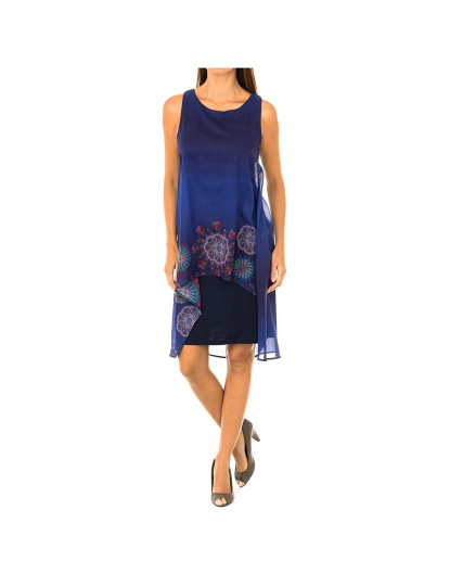 imagem de Vestido sem mangas Desigual Senhora  Azul Marinho1