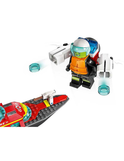 imagem de Lego City Barco Resgate De Bombeiros 603735