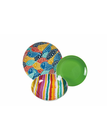 imagem de Conj. Pratos Fisher Set 18 Pcs2