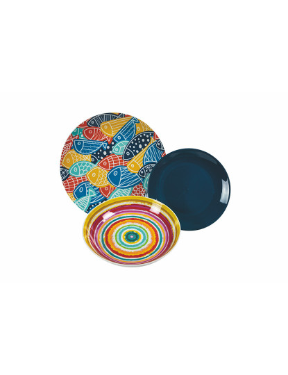 imagem de Conj. Pratos Fisher Set 18 Pcs7