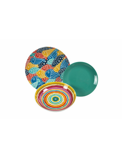 imagem de Conj. Pratos Fisher Set 18 Pcs6