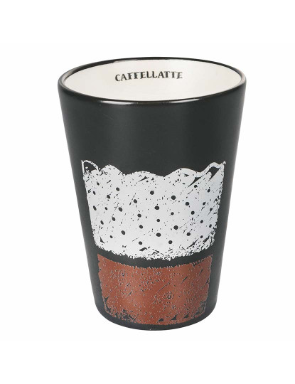 imagem de Caneca Caffe Llatte 11 Oz Preto Mate Sem Pega1