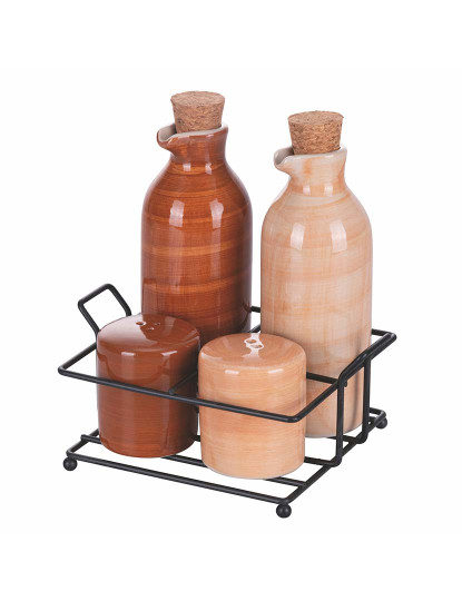 imagem de Galheteiro 5Pcs Castanho1