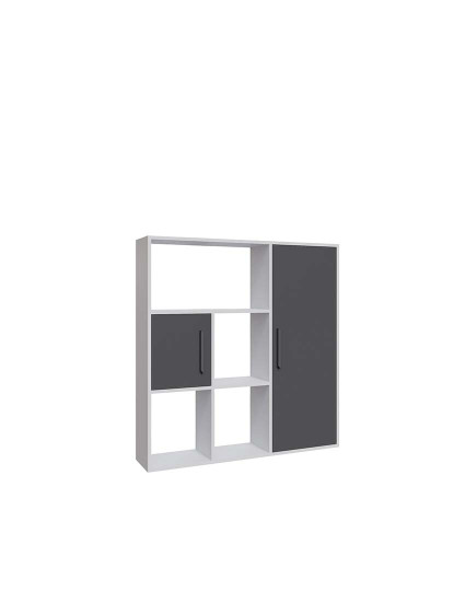 imagem de Estante Ridge Branco Antracite3