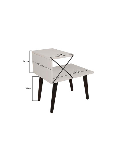 imagem de Mesa Cabeceira Cross Branco9