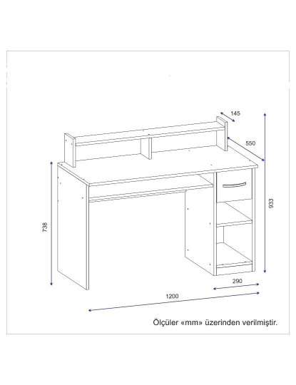 imagem de Mesa de Estudo Eslem Branco4